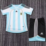 Kids Argentina 2006 World Cup Home Retro Kit