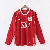 MUFC 2006/2007 Home Retro Long Sleeve Jersey