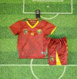 Kids Cameroon 2025 Home Jersey and Short Kit