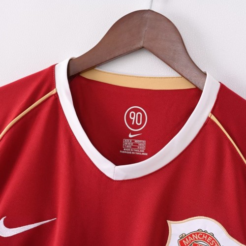 MUFC 2006/2007 Home Retro Long Sleeve Jersey