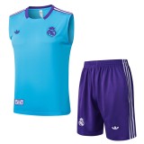 Real Madrid 25/26 Retro Sleeveless Jersey and Shorts Set D2522