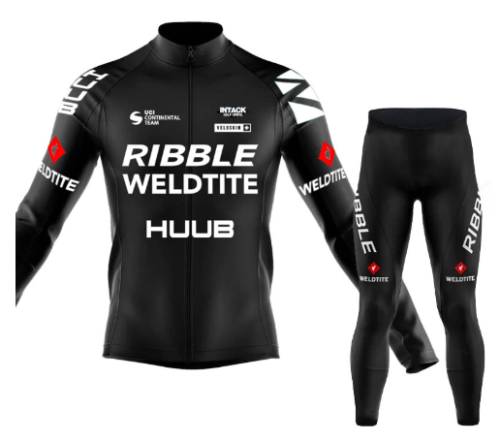 Road Race Pro Team Cycling Long-sleeved Fleece Suit Strava