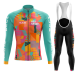 Road Race Pro Team Cycling Long-sleeved Fleece Suit Strava