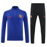 MUFC 25/26 Half-Zip Training Top and Pants Set Blue