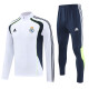 Real Madrid 25/26 Half-Zip Training Top and Pants Set White