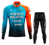 Road Race Pro Team Cycling Long-sleeved Fleece Suit Strava