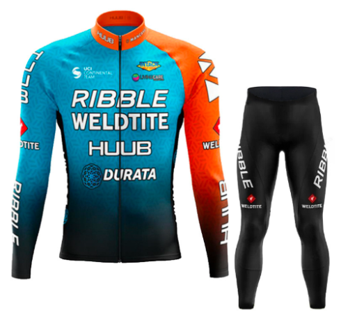 Road Race Pro Team Cycling Long-sleeved Fleece Suit Strava
