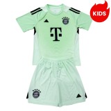 Kids Bayern Munich 25/26 Goalkeeper Jersey and Short Kit