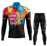 Road Race Pro Team Cycling Long-sleeved Fleece Suit Strava