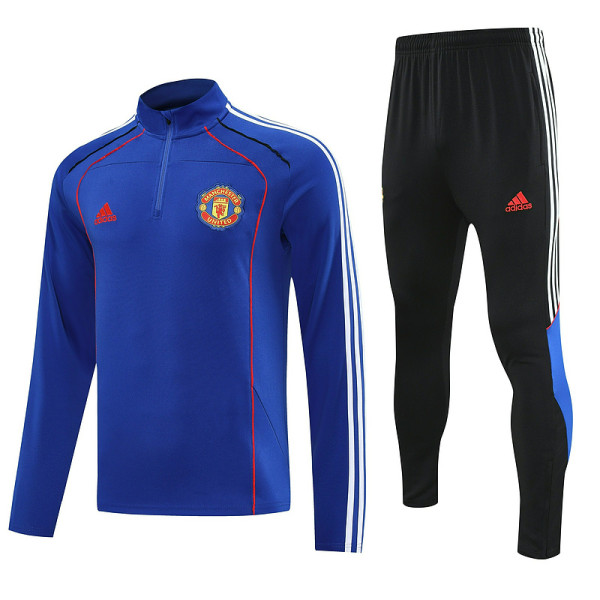 MUFC 25/26 Half-Zip Training Top and Pants Set Blue