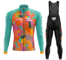 Road Race Pro Team Cycling Long-sleeved Fleece Suit Strava