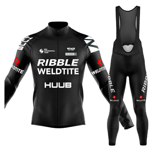 Road Race Pro Team Cycling Long-sleeved Fleece Suit Strava
