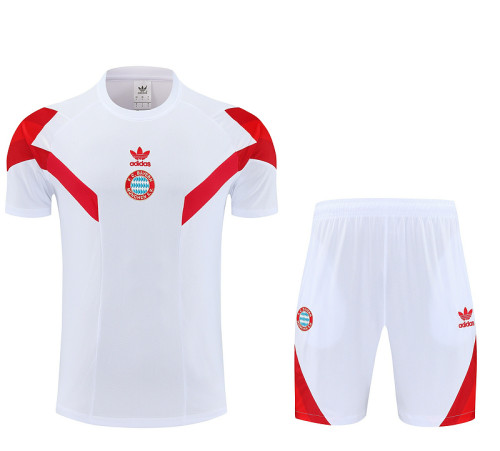 Bayern Munich 25/26 Training Shirt and Shorts Set White