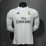 Player Version Real Madrid 2014/2015 Home Long Sleeve Authentic Retro Jersey