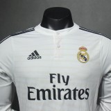 Player Version Real Madrid 2014/2015 Home Long Sleeve Authentic Retro Jersey
