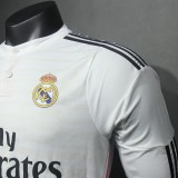 Player Version Real Madrid 2014/2015 Home Long Sleeve Authentic Retro Jersey