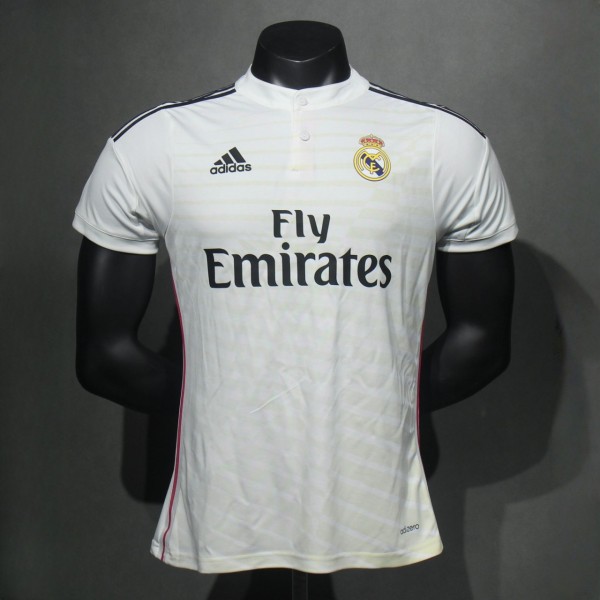 Player Version Real Madrid 2014/2015 Home Authentic Retro Jersey