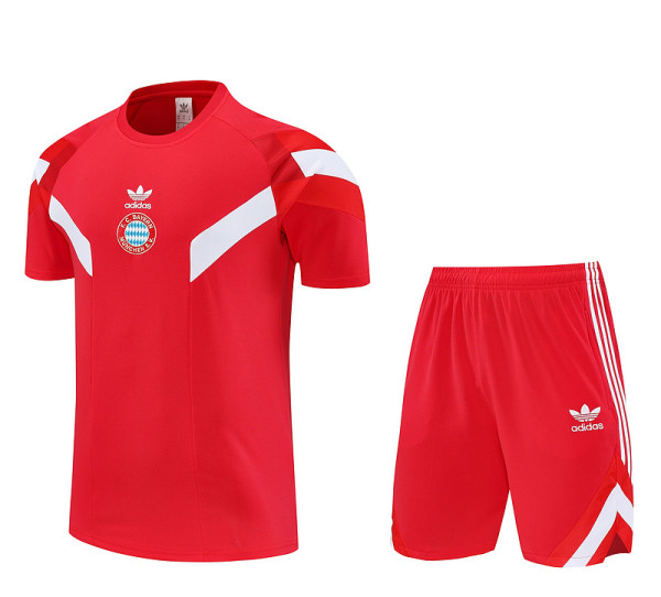 Bayern Munich 25/26 Training Shirt and Shorts Set Red