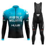 Road Race Pro Team Cycling Long-sleeved Fleece Suit Strava