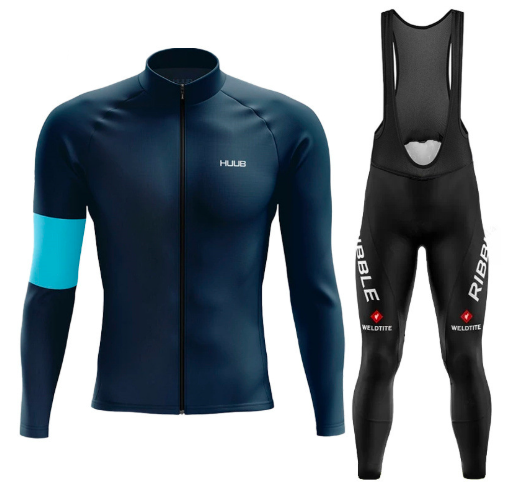 Road Race Pro Team Cycling Long-sleeved Fleece Suit Strava