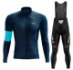 Road Race Pro Team Cycling Long-sleeved Fleece Suit Strava