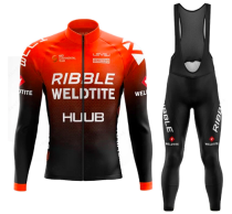 Road Race Pro Team Cycling Long-sleeved Fleece Suit Strava