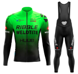 Road Race Pro Team Cycling Long-sleeved Fleece Suit Strava