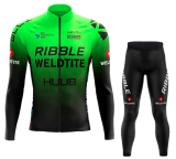 Road Race Pro Team Cycling Long-sleeved Fleece Suit Strava