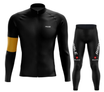 Road Race Pro Team Cycling Long-sleeved Fleece Suit Strava
