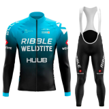 Road Race Pro Team Cycling Long-sleeved Fleece Suit Strava