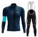 Road Race Pro Team Cycling Long-sleeved Fleece Suit Strava