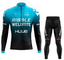 Road Race Pro Team Cycling Long-sleeved Fleece Suit Strava