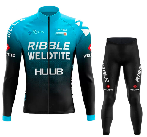 Road Race Pro Team Cycling Long-sleeved Fleece Suit Strava