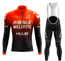 Road Race Pro Team Cycling Long-sleeved Fleece Suit Strava
