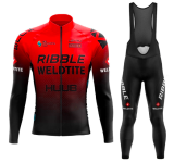 Road Race Pro Team Cycling Long-sleeved Fleece Suit Strava