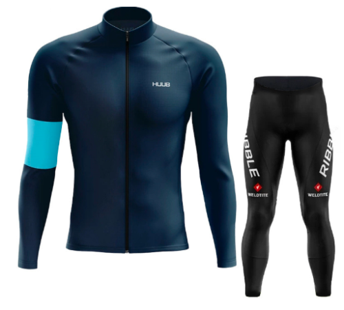 Road Race Pro Team Cycling Long-sleeved Fleece Suit Strava