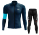 Road Race Pro Team Cycling Long-sleeved Fleece Suit Strava