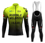 Road Race Pro Team Cycling Long-sleeved Fleece Suit Strava