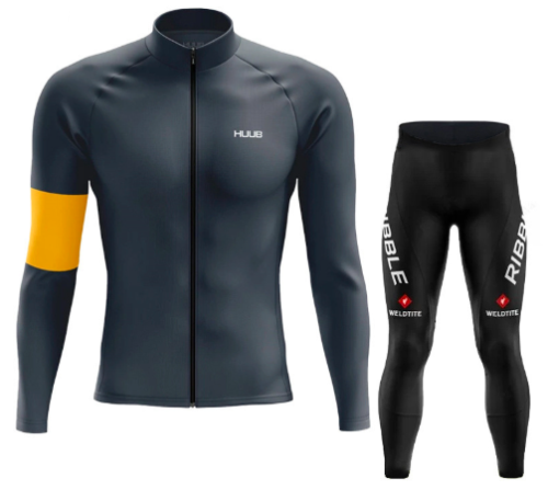 Road Race Pro Team Cycling Long-sleeved Fleece Suit Strava