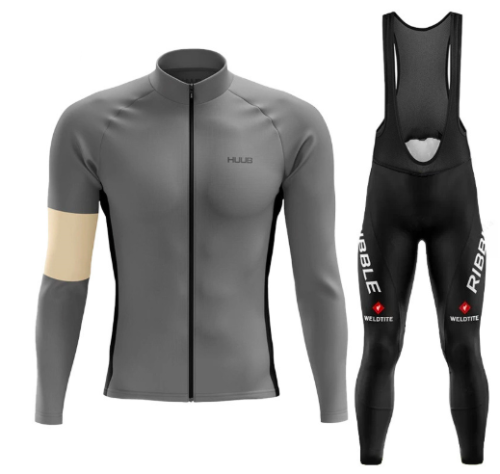 Road Race Pro Team Cycling Long-sleeved Fleece Suit Strava