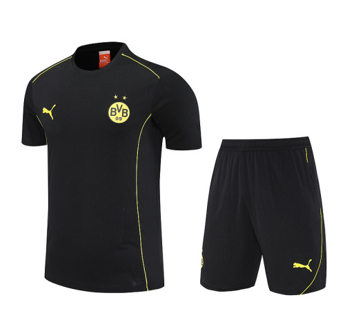 Borussia Dortmund 25/26 Training Shirt and Shorts Set Black