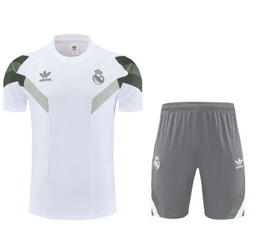 Real Madrid 25/26 Training Shirt and Shorts Set White