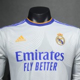 Player Version Real Madrid 2021/2022 Home Long Sleeve Retro Authentic Jersey