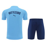 Manchester City 25/26 Training Shirt and Shorts Set Blue