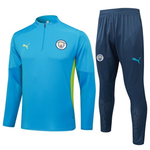 Player Version Manchester City 25/26 Half-Zip Training Top and Pants Set B2533
