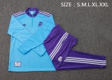 Real Madrid 25/26 Retro Half-Zip Training Top and Pants Set B2514