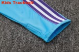 Kids Real Madrid 25/26 Retro Half-Zip Training Sweatshirt and Pants Set E2519
