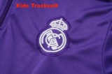 Kids Real Madrid 25/26 Retro Half-Zip Training Sweatshirt and Pants Set E2520