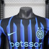 Player Version Inter Milan 25/26 Home Long Sleeve Authentic Jersey