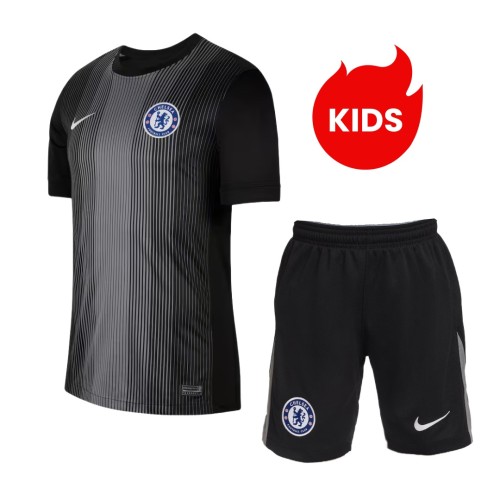 Kids Chelsea 25/26 Goalkeeper Jersey and Short Kit